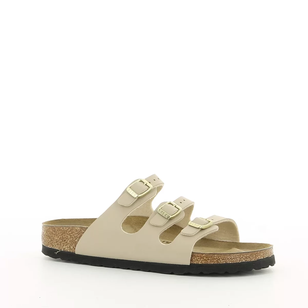 Image (1) de la chaussures Birkenstock - Mules et Sabots Beige en Cuir synthétique Image (1) de la chaussures Birkenstock - Mules et Sabots Beige en Cuir synthétique