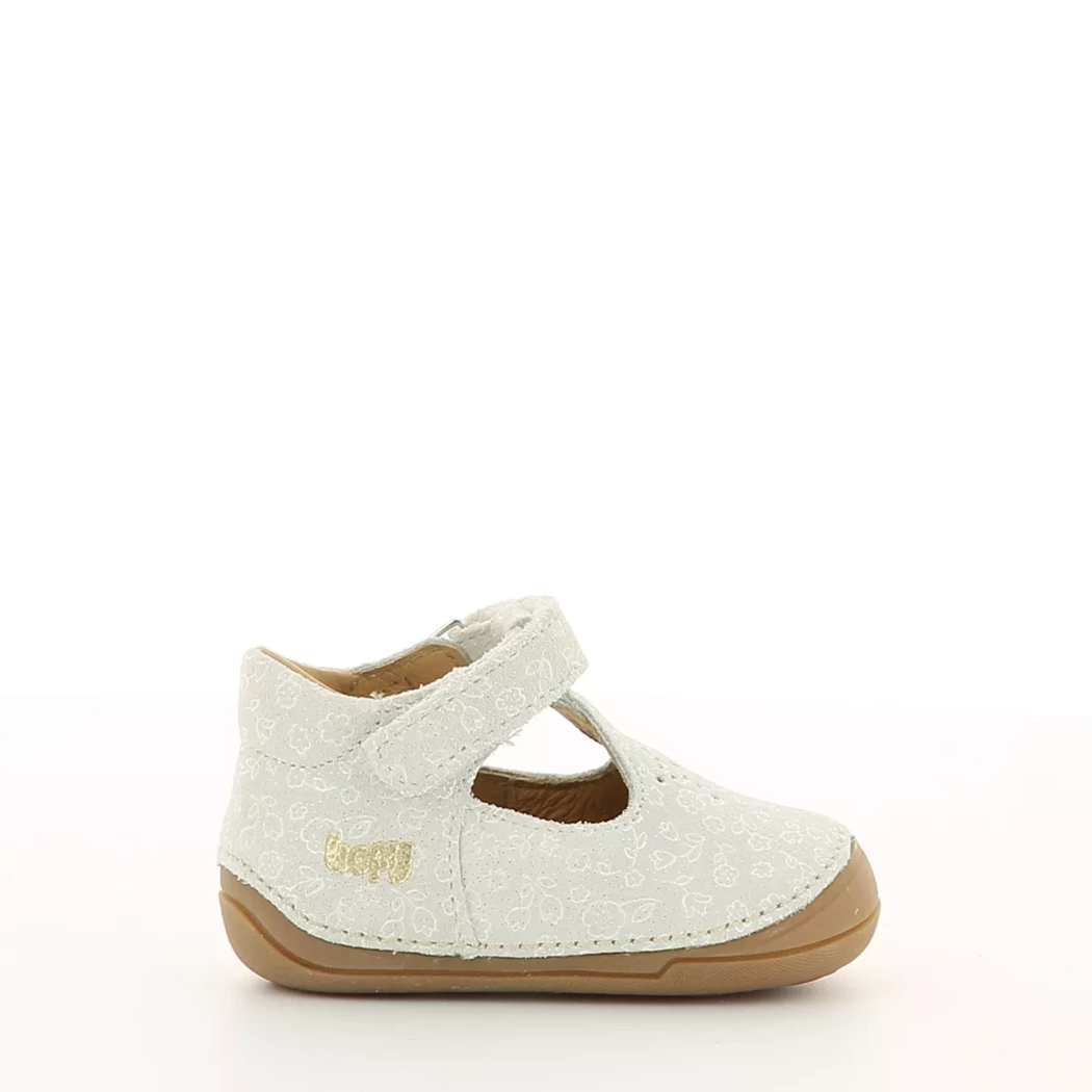 Image (2) de la chaussures Bopy - Bottines ouvertes Blanc en Cuir nubuck Image (2) de la chaussures Bopy - Bottines ouvertes Blanc en Cuir nubuck