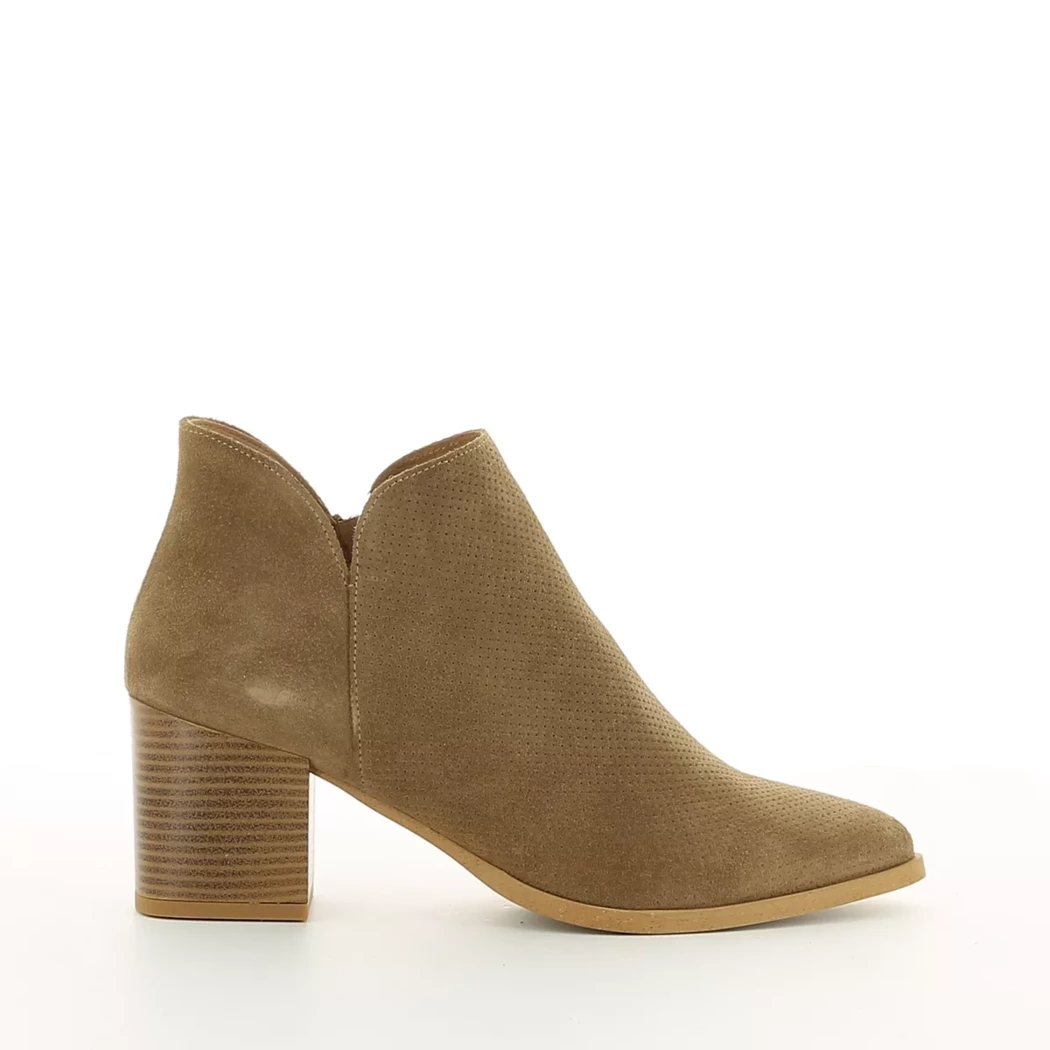 Image (2) de la chaussures Fleur de Safran - Boots Taupe en Cuir nubuck Image (2) de la chaussures Fleur de Safran - Boots Taupe en Cuir nubuck
