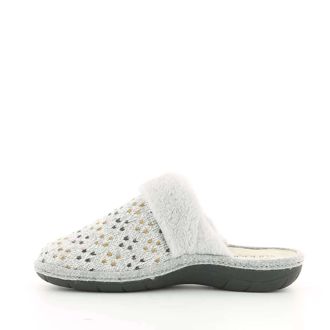 Image (4) de la chaussures Vul ladi - Pantoufles et Chaussons Gris en Textile