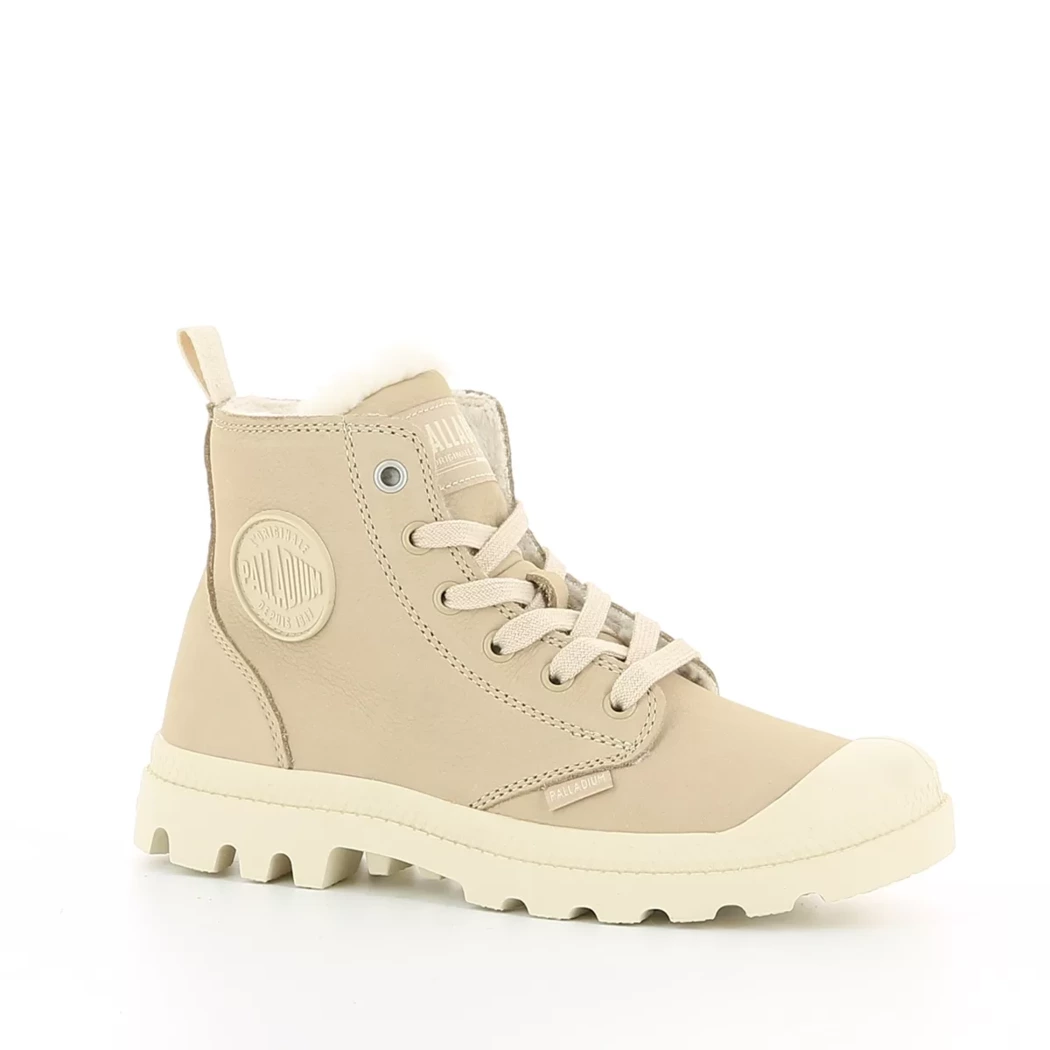 Image (1) de la chaussures Palladium - Bottines Beige en Cuir nubuck