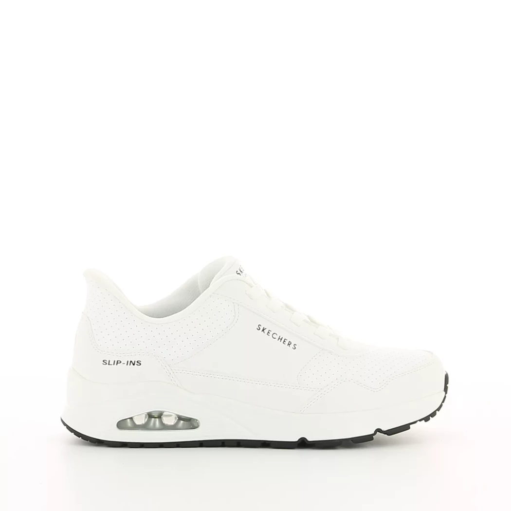 Image (2) de la chaussures Skechers - Baskets Blanc en Cuir synthétique