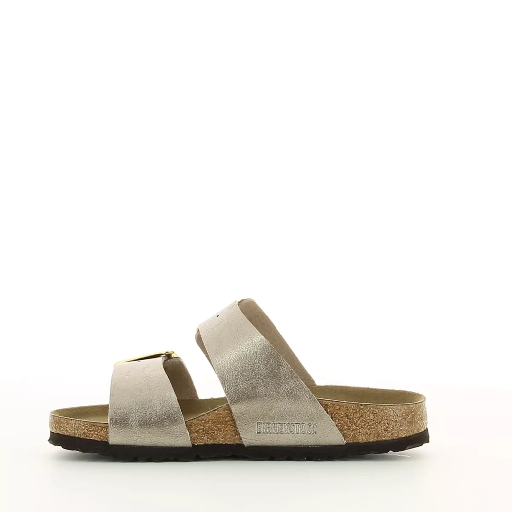 Image (4) de la chaussures Birkenstock - Mules et Sabots Taupe en Cuir synthétique