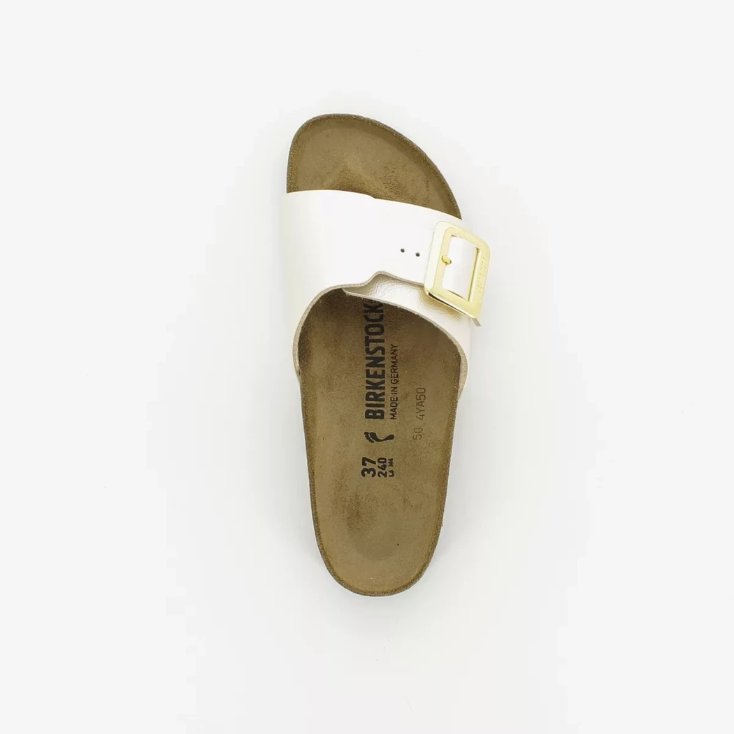 Image (6) de la chaussures Birkenstock - Mules et Sabots Blanc en Cuir synthétique