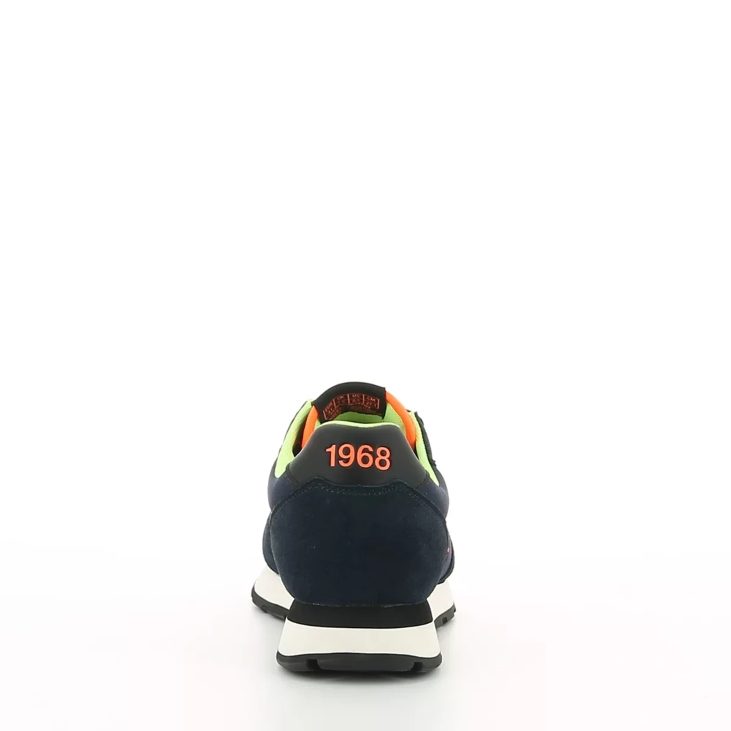 Image (3) de la chaussures Sun68 - Baskets Bleu en Cuir nubuck