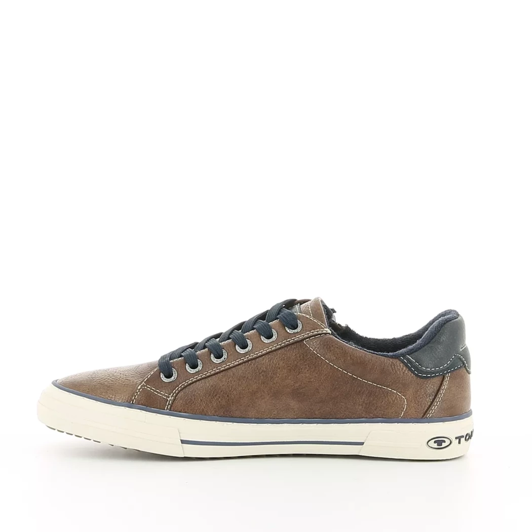 Image (4) de la chaussures Tom Tailor - Baskets Marron en Cuir synthétique