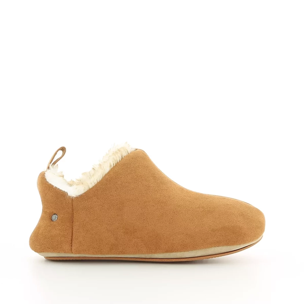 Image (2) de la chaussures Isotoner - Pantoufles et Chaussons Cuir naturel / Cognac en Cuir synthétique