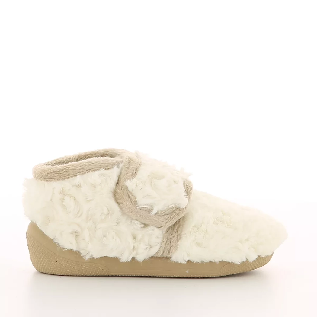 Image (2) de la chaussures Off Road - Pantoufles et Chaussons Blanc en Textile