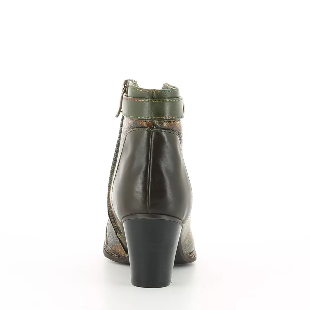 Image (3) de la chaussures Laura Vita - Boots Vert en Cuir