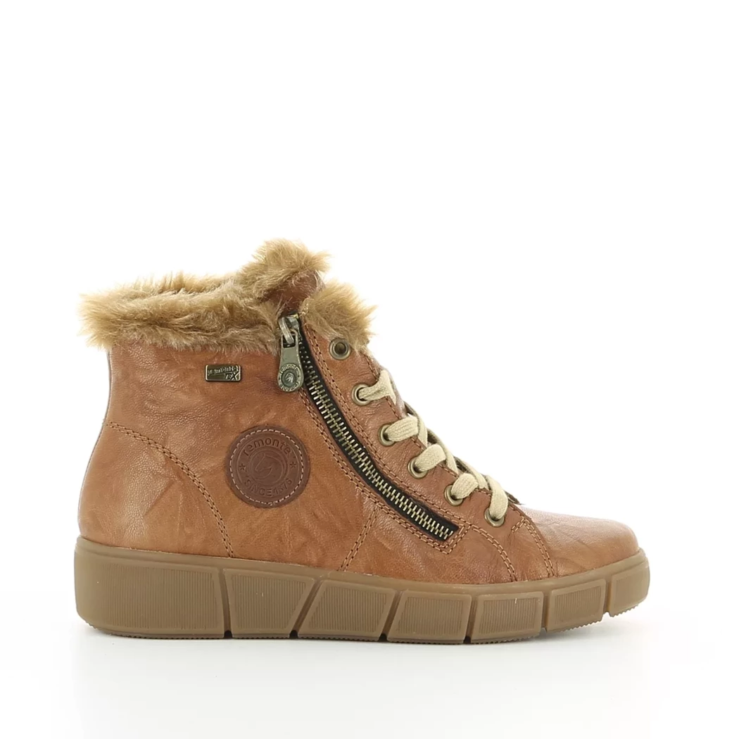 Image (2) de la chaussures Remonte - Bottines Cuir naturel / Cognac en Cuir