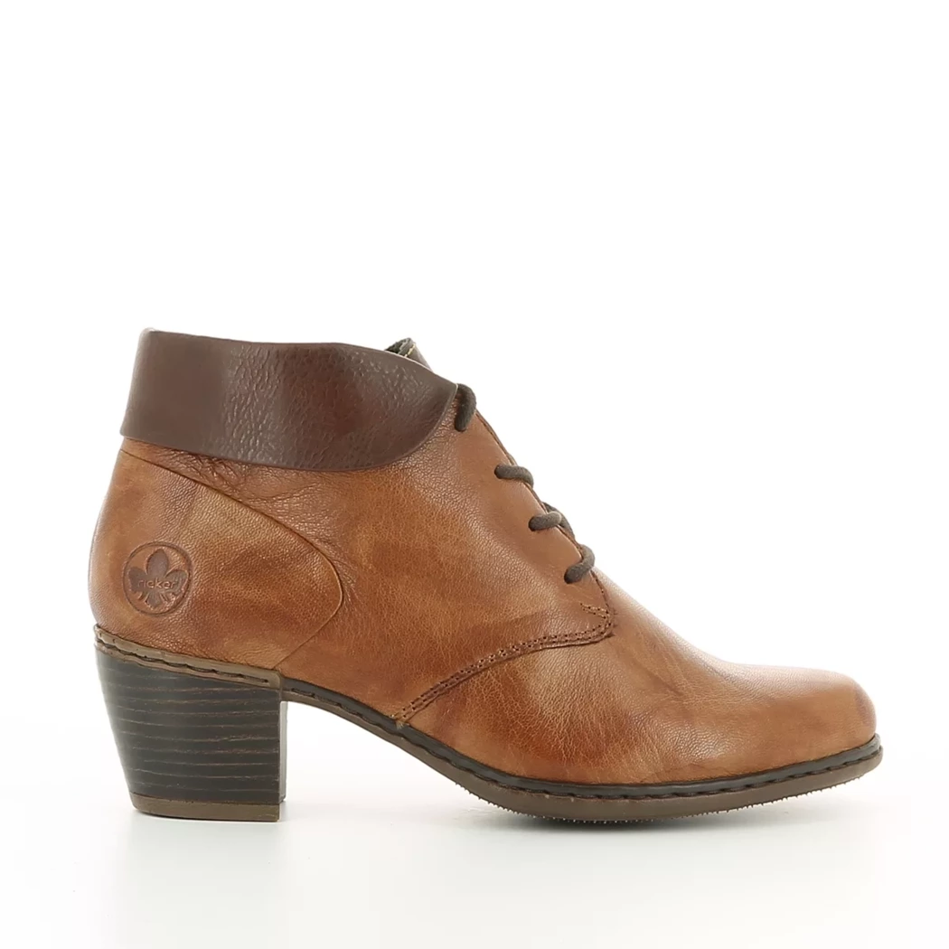 Image (2) de la chaussures Rieker - Bottines Cuir naturel / Cognac en Cuir