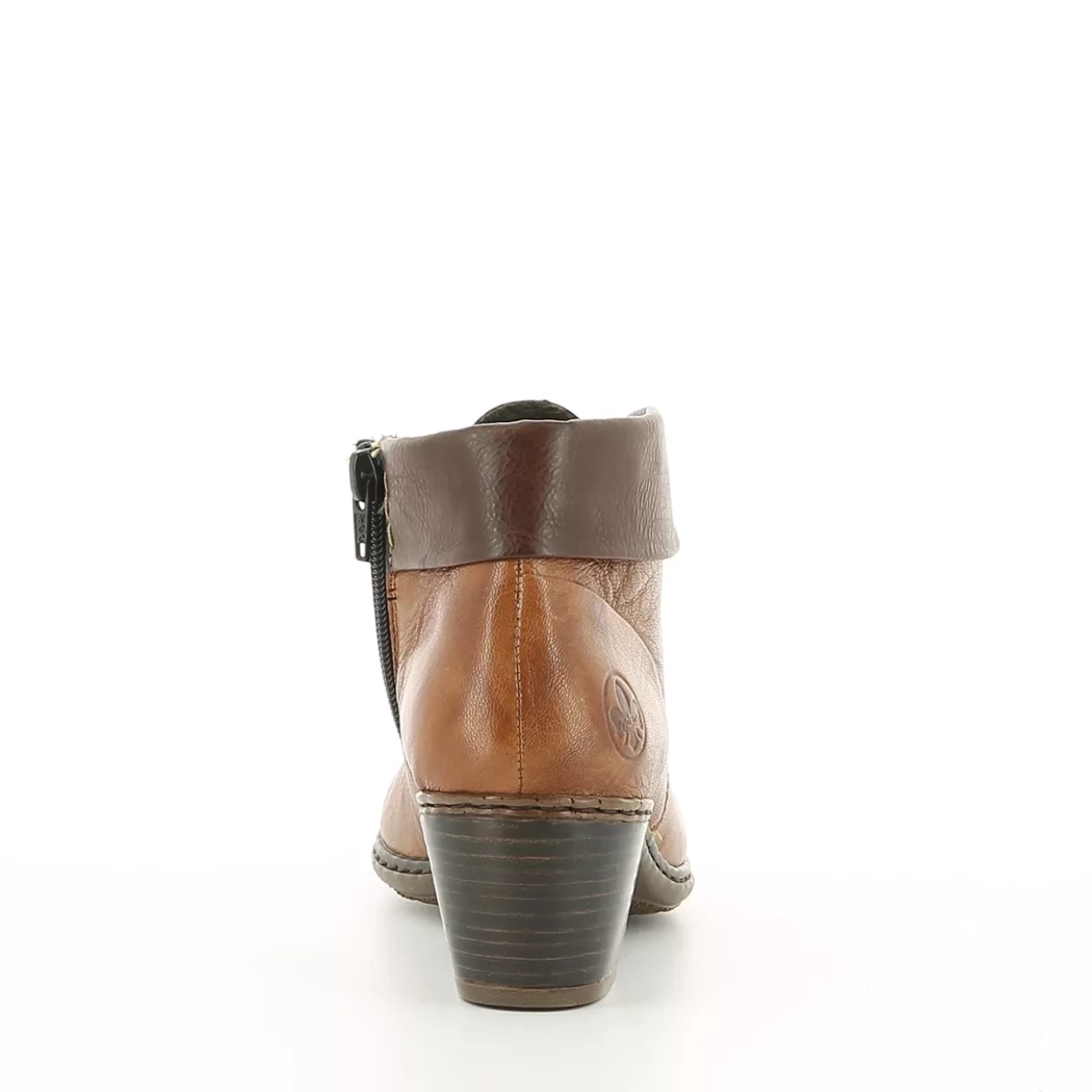 Image (3) de la chaussures Rieker - Bottines Cuir naturel / Cognac en Cuir