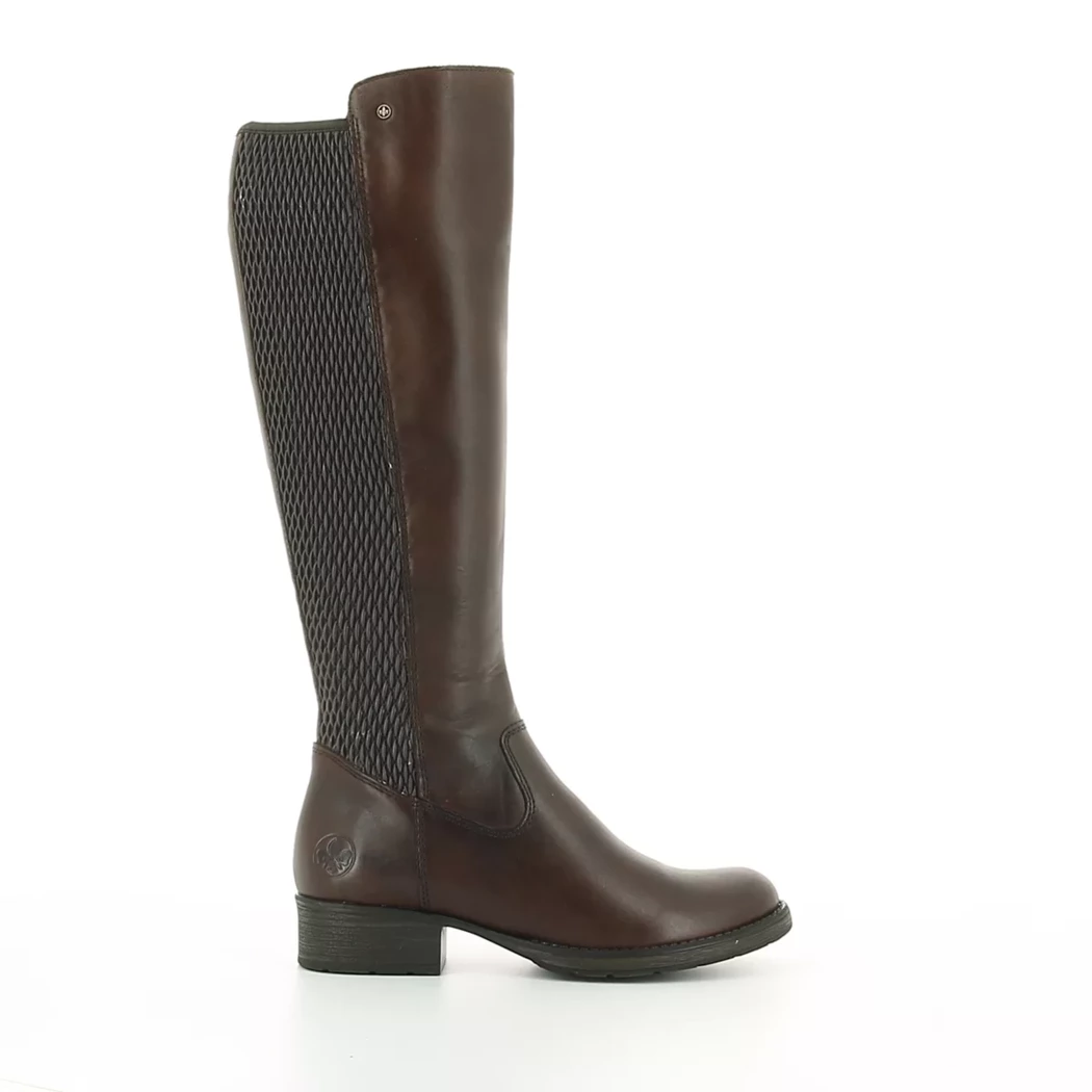Image (2) de la chaussures Rieker - Bottes Marron en Cuir et textile