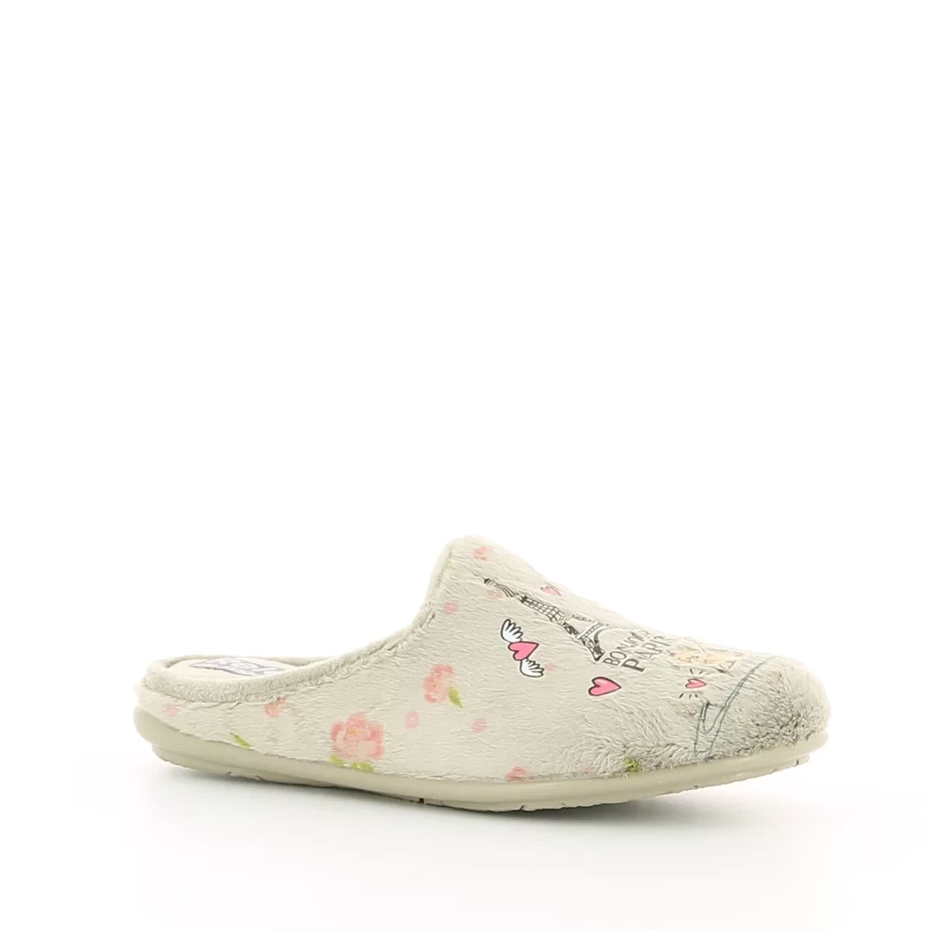 Image (1) de la chaussures Relax - Pantoufles et Chaussons Beige en Textile