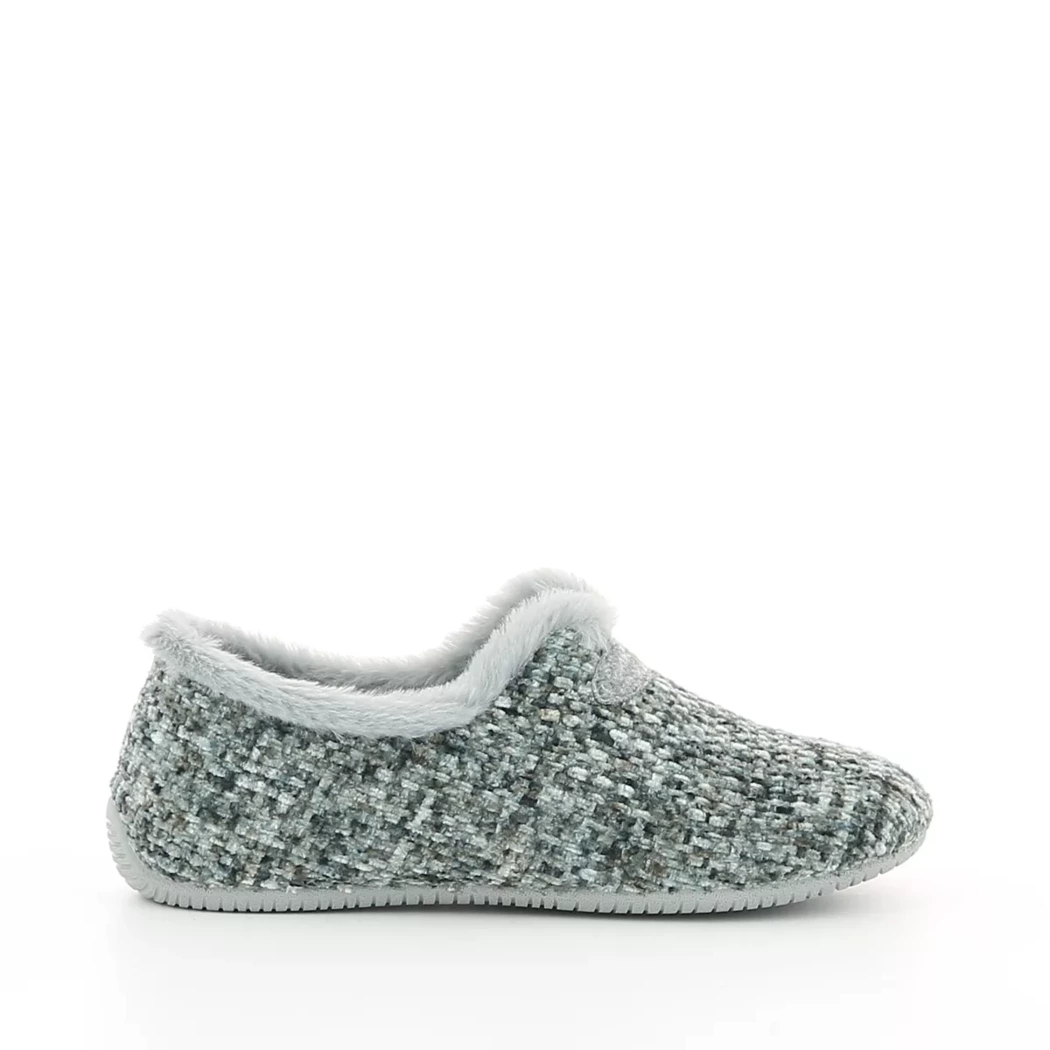 Image (2) de la chaussures Garzon - Pantoufles et Chaussons Gris en Textile