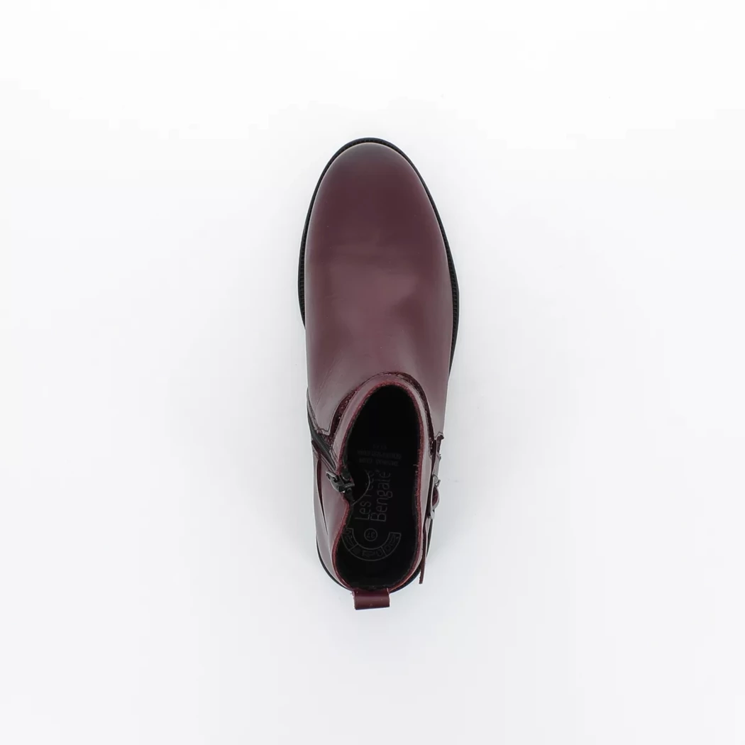 Image (6) de la chaussures Les Fees de Bengale - Boots Bordeaux en Cuir