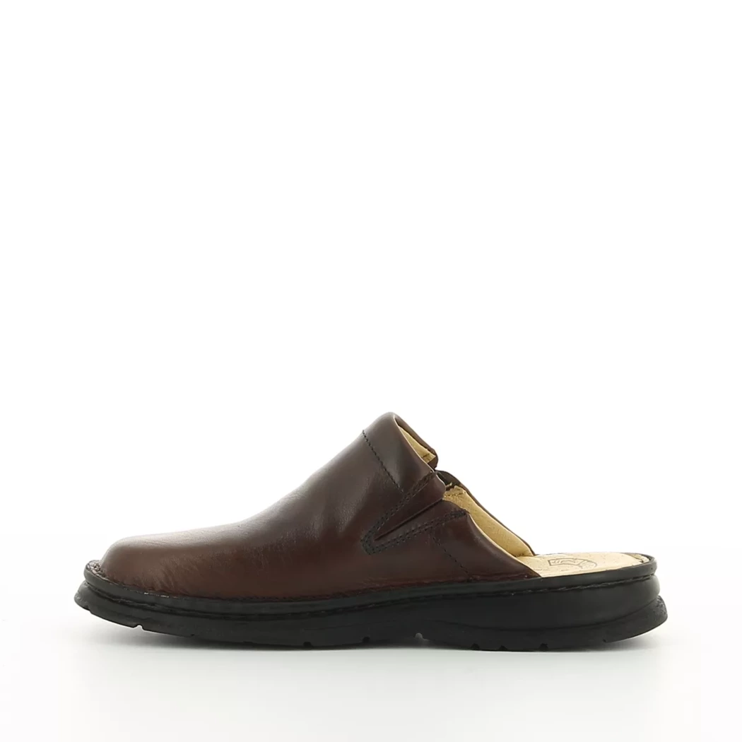 Image (4) de la chaussures Valmonte - Pantoufles et Chaussons Marron en Cuir