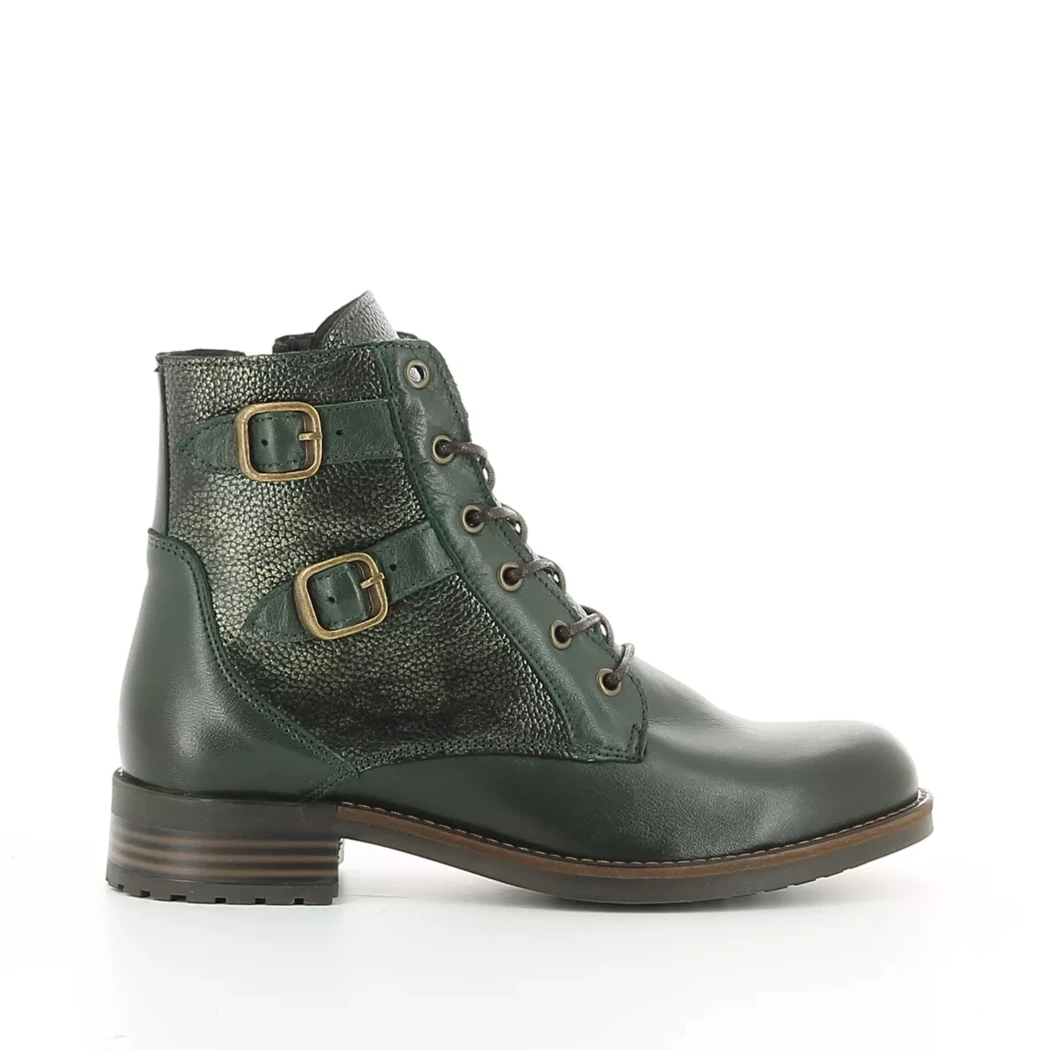 Image (2) de la chaussures Miss Boho - Boots Vert en Cuir