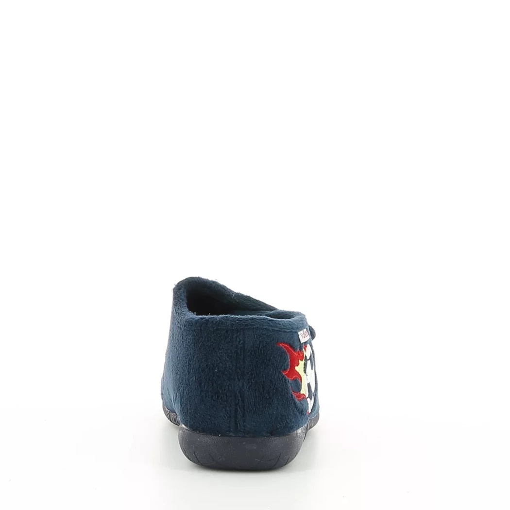 Image (3) de la chaussures Vul ladi - Pantoufles et Chaussons Bleu en Textile
