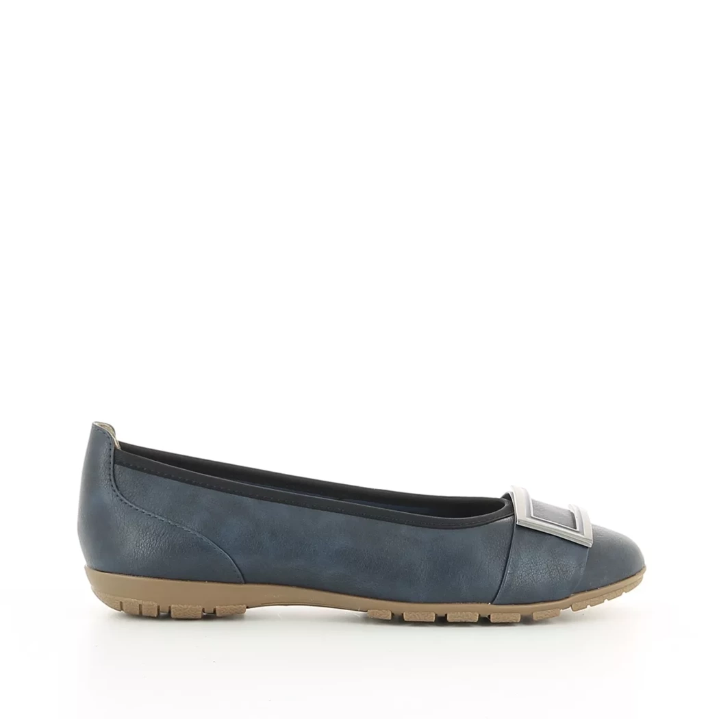 Image (2) de la chaussures Marco Tozzi - Ballerines Bleu en Cuir synthétique