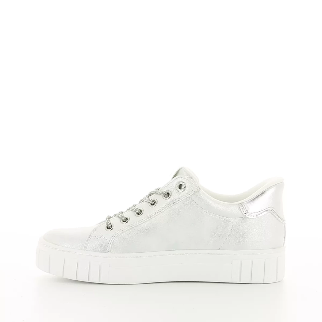 Image (4) de la chaussures Marco Tozzi - Baskets Argent en Cuir synthétique