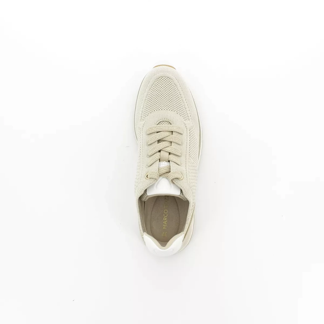 Image (6) de la chaussures Marco Tozzi - Baskets Beige en Textile