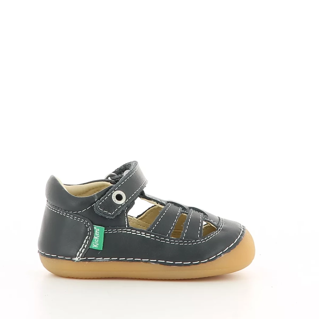 Image (2) de la chaussures Kickers - Bottines ouvertes Bleu en Cuir
