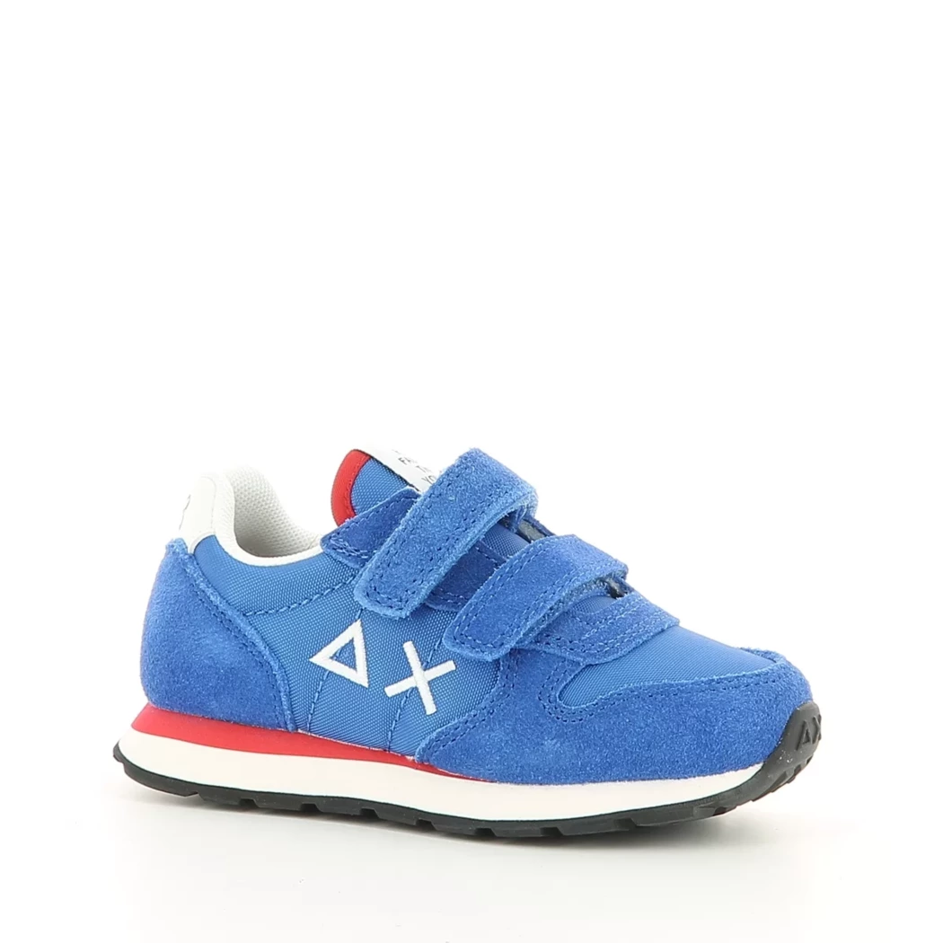 Image (1) de la chaussures Sun68 - Baskets Bleu en Cuir nubuck