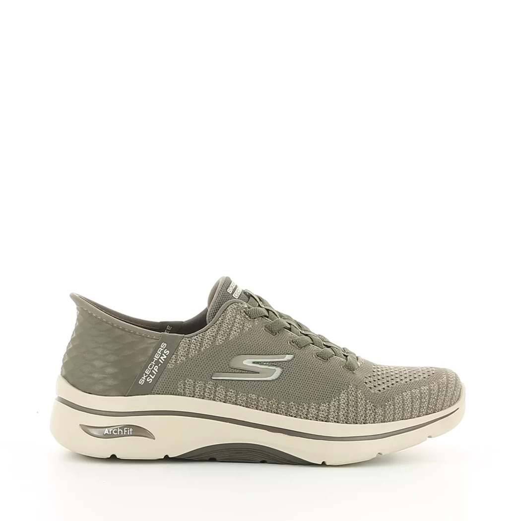 Image (2) de la chaussures Skechers - Baskets Taupe en Textile