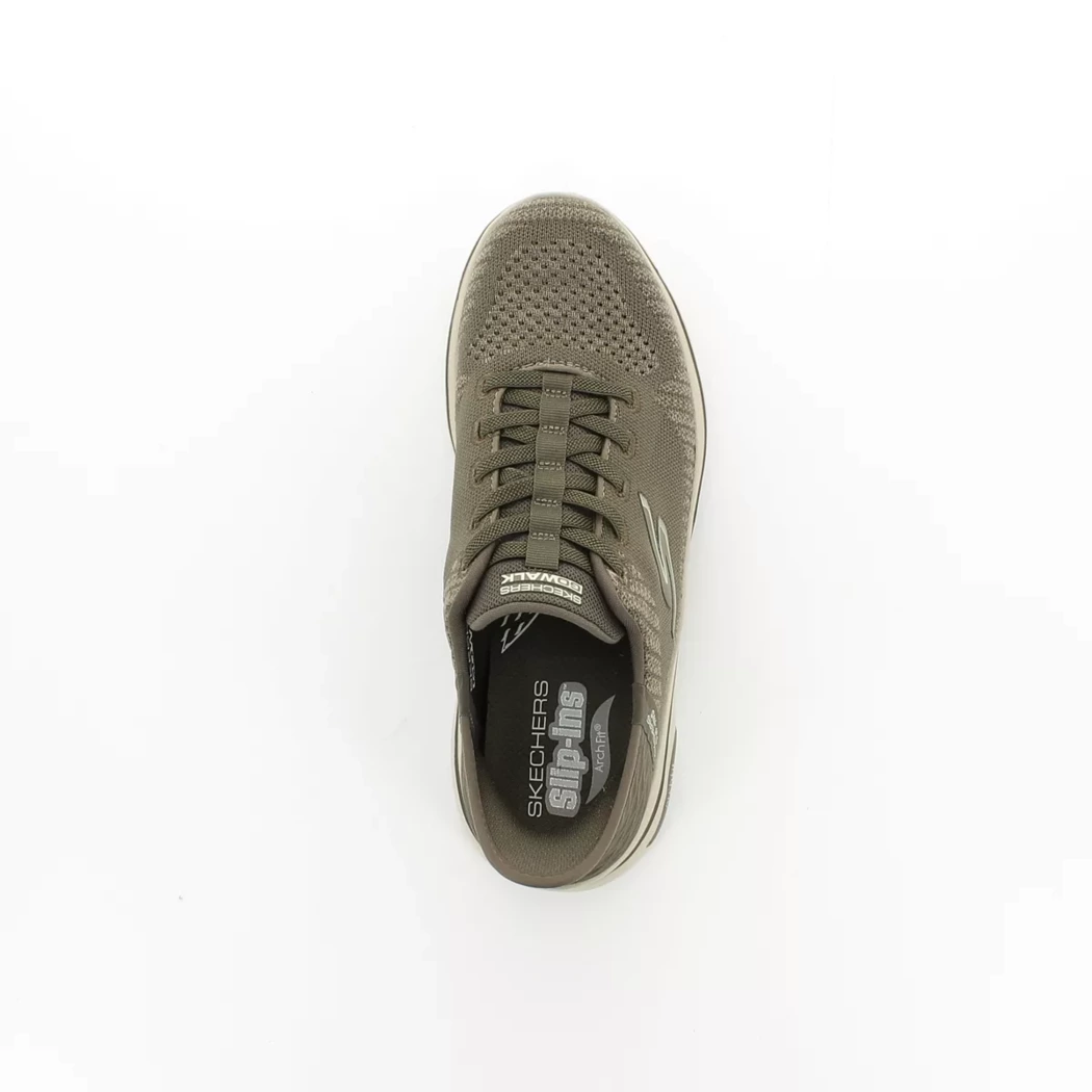 Image (6) de la chaussures Skechers - Baskets Taupe en Textile