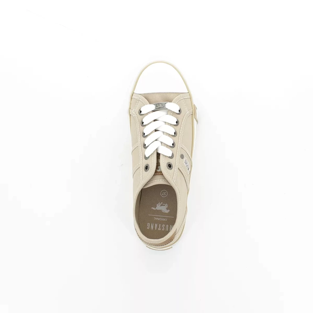 Image (6) de la chaussures Mustang - Baskets Beige en Textile