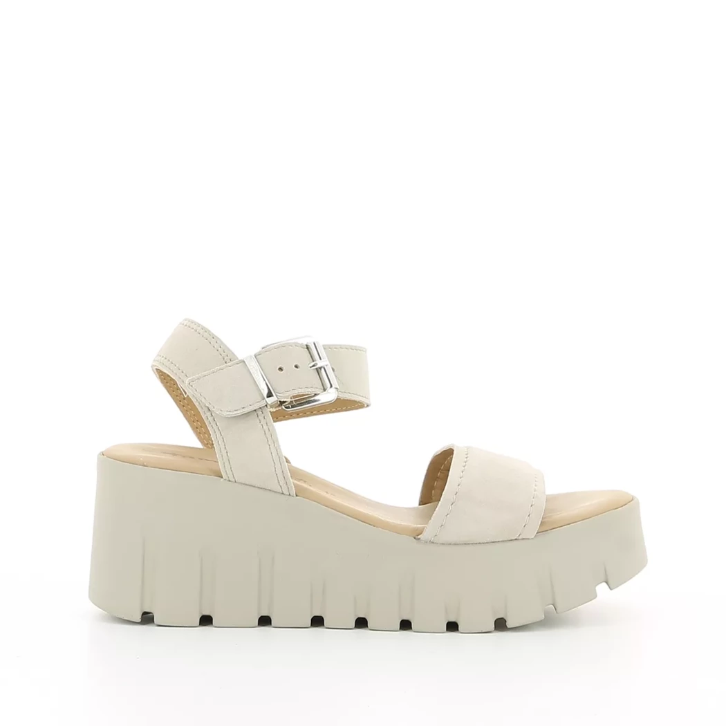 Image (2) de la chaussures Tamaris - Sandales et Nu-Pieds Beige en Cuir
