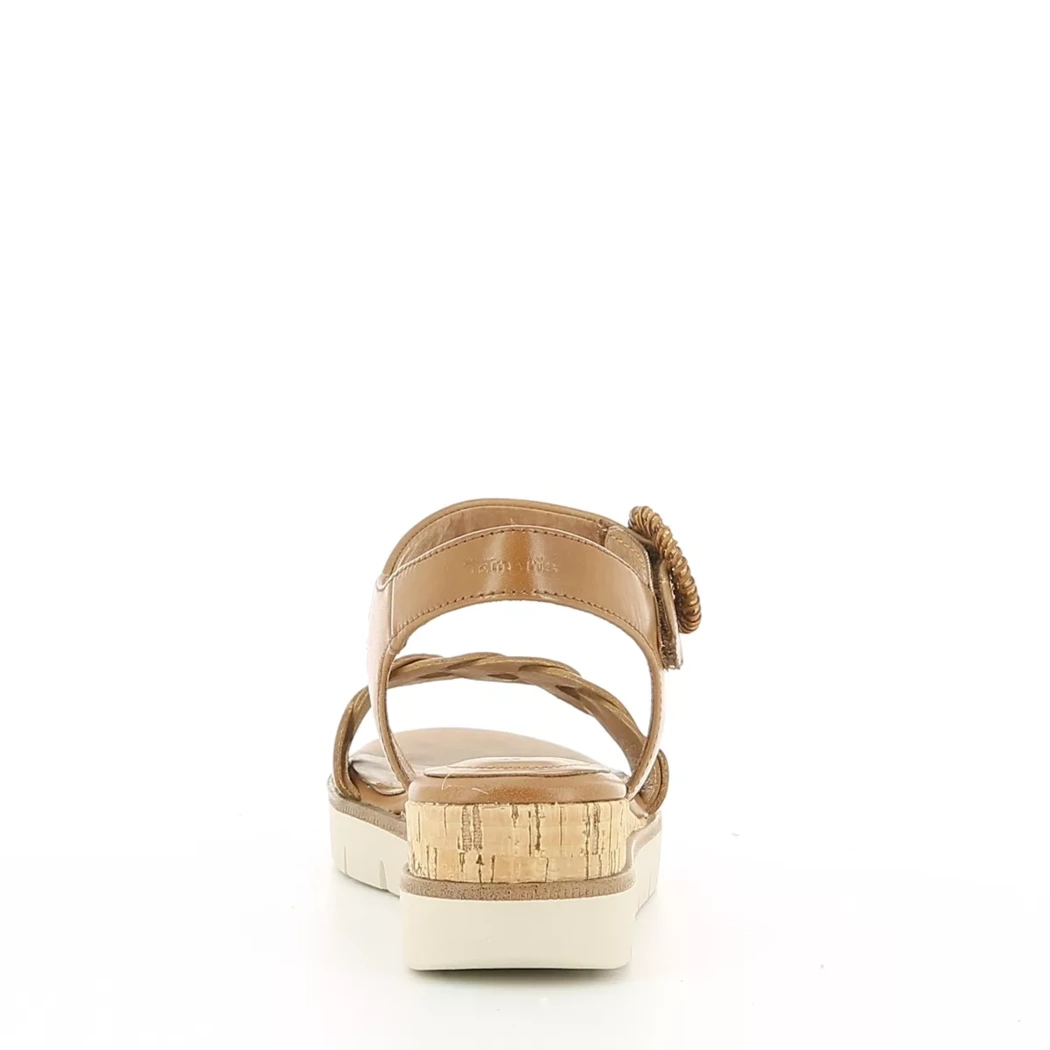 Image (3) de la chaussures Tamaris - Sandales et Nu-Pieds Cuir naturel / Cognac en Cuir