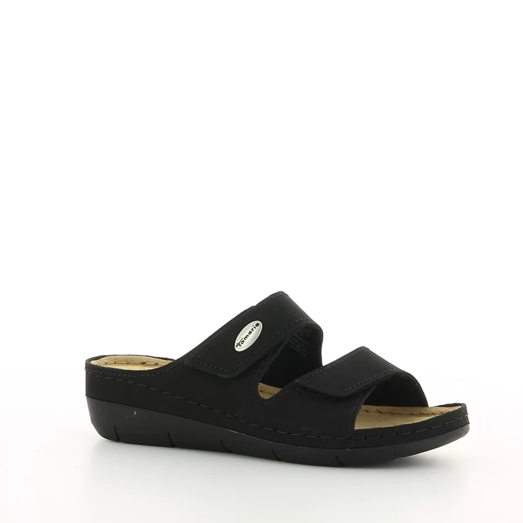 Image (1) de la chaussures Tamaris - Mules et Sabots Noir en Cuir nubuck