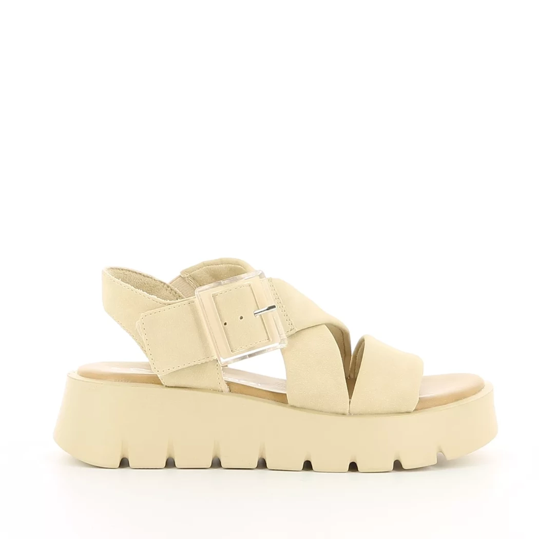 Image (2) de la chaussures Marco Tozzi - Sandales et Nu-Pieds Beige en Cuir synthétique