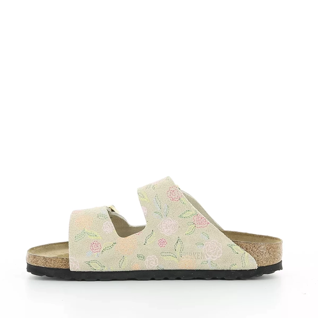 Image (4) de la chaussures Birkenstock - Mules et Sabots Beige en Cuir nubuck