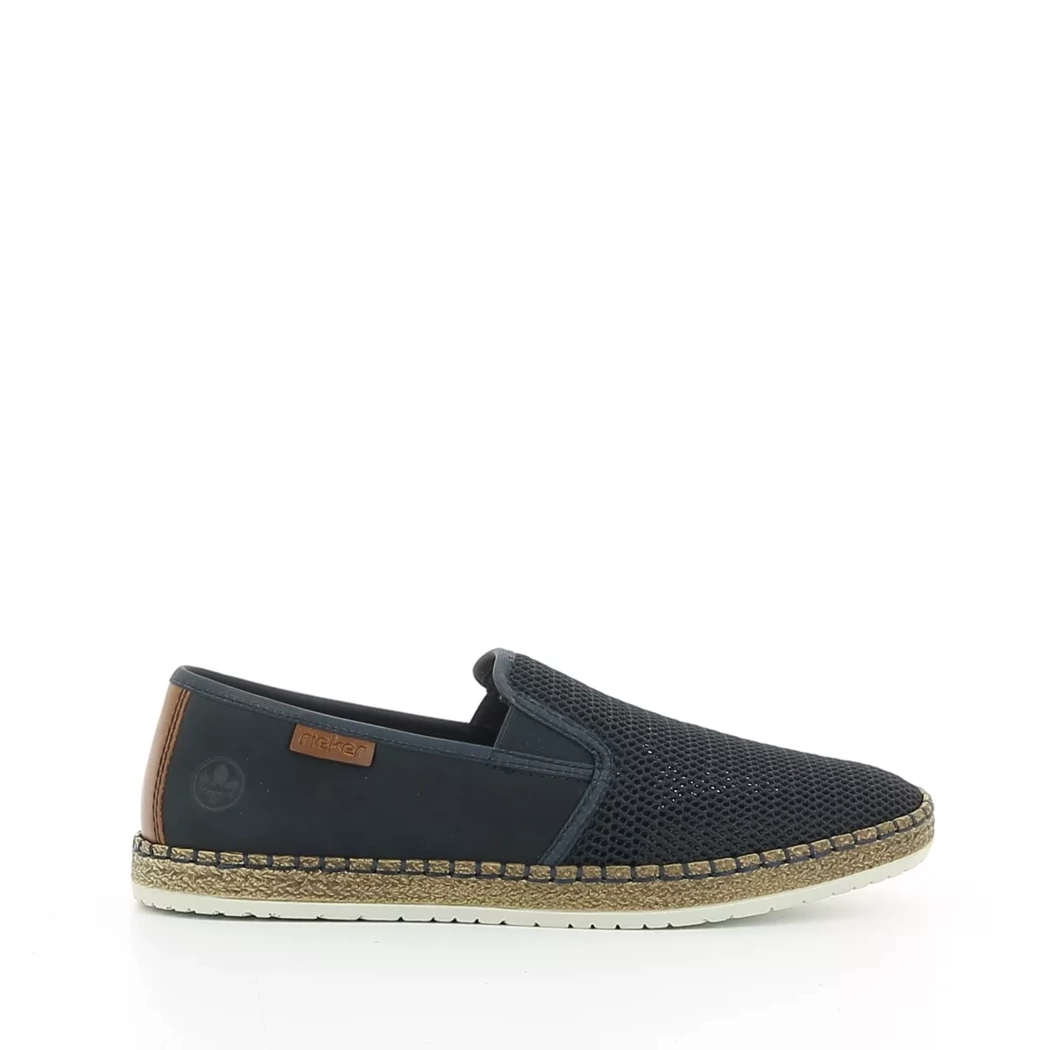 Image (2) de la chaussures Rieker - Espadrilles Bleu en Textile