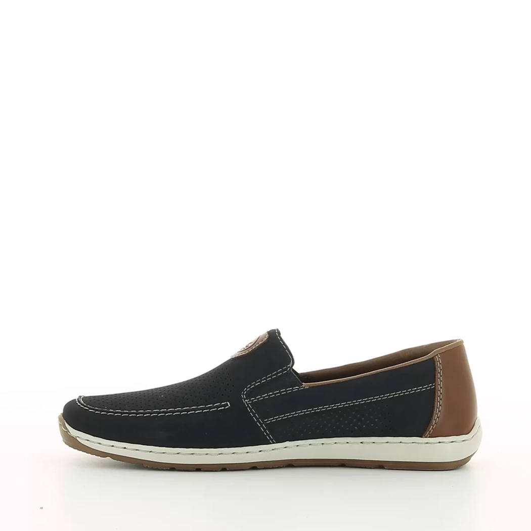Image (4) de la chaussures Rieker - Mocassins Bleu en Cuir synthétique