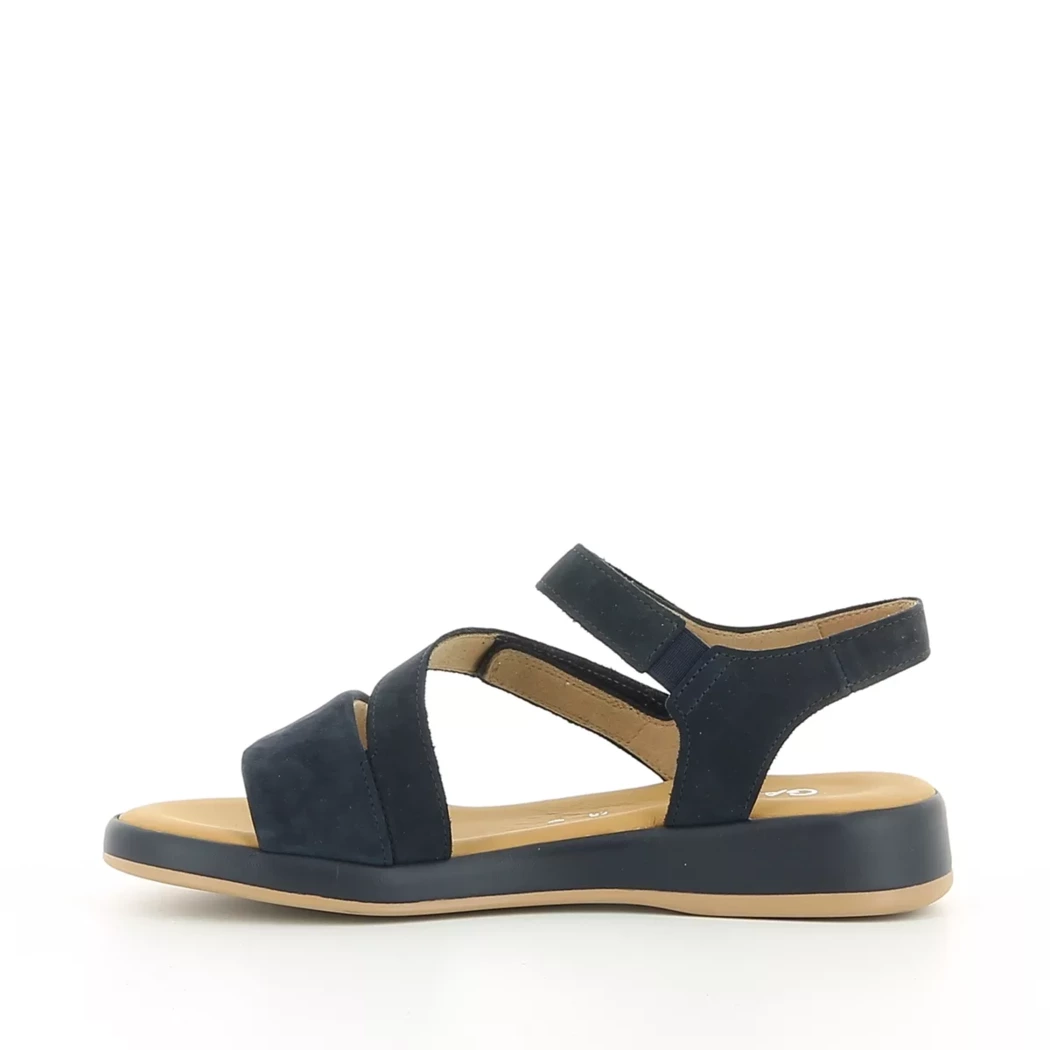 Image (4) de la chaussures Gabor - Sandales et Nu-Pieds Bleu en Cuir nubuck