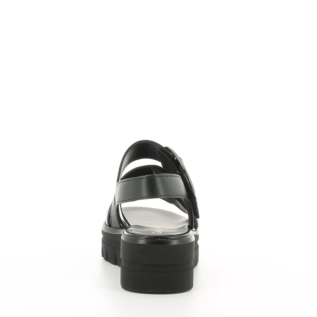 Image (3) de la chaussures Gabor - Sandales et Nu-Pieds Noir en Cuir