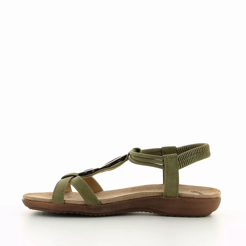 Image (4) de la chaussures Amarpies - Sandales et Nu-Pieds Vert en Cuir synthétique