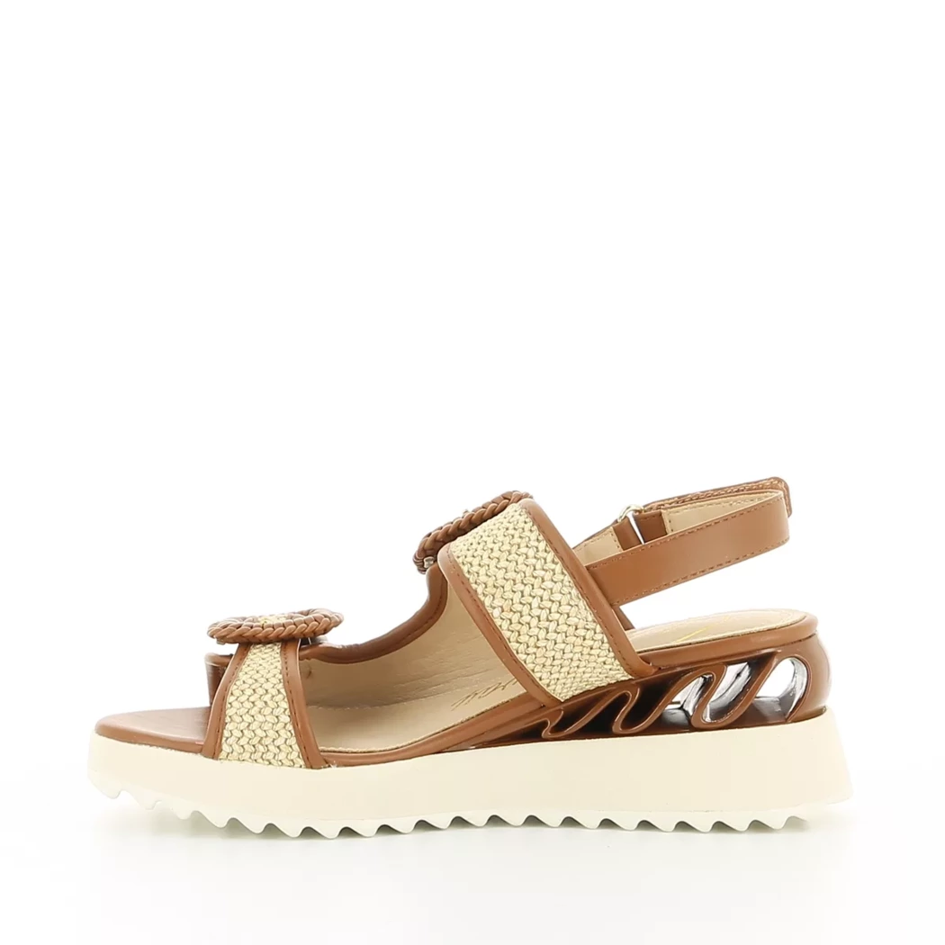 Image (4) de la chaussures Rock Away - Sandales et Nu-Pieds Beige en Cuir synthétique