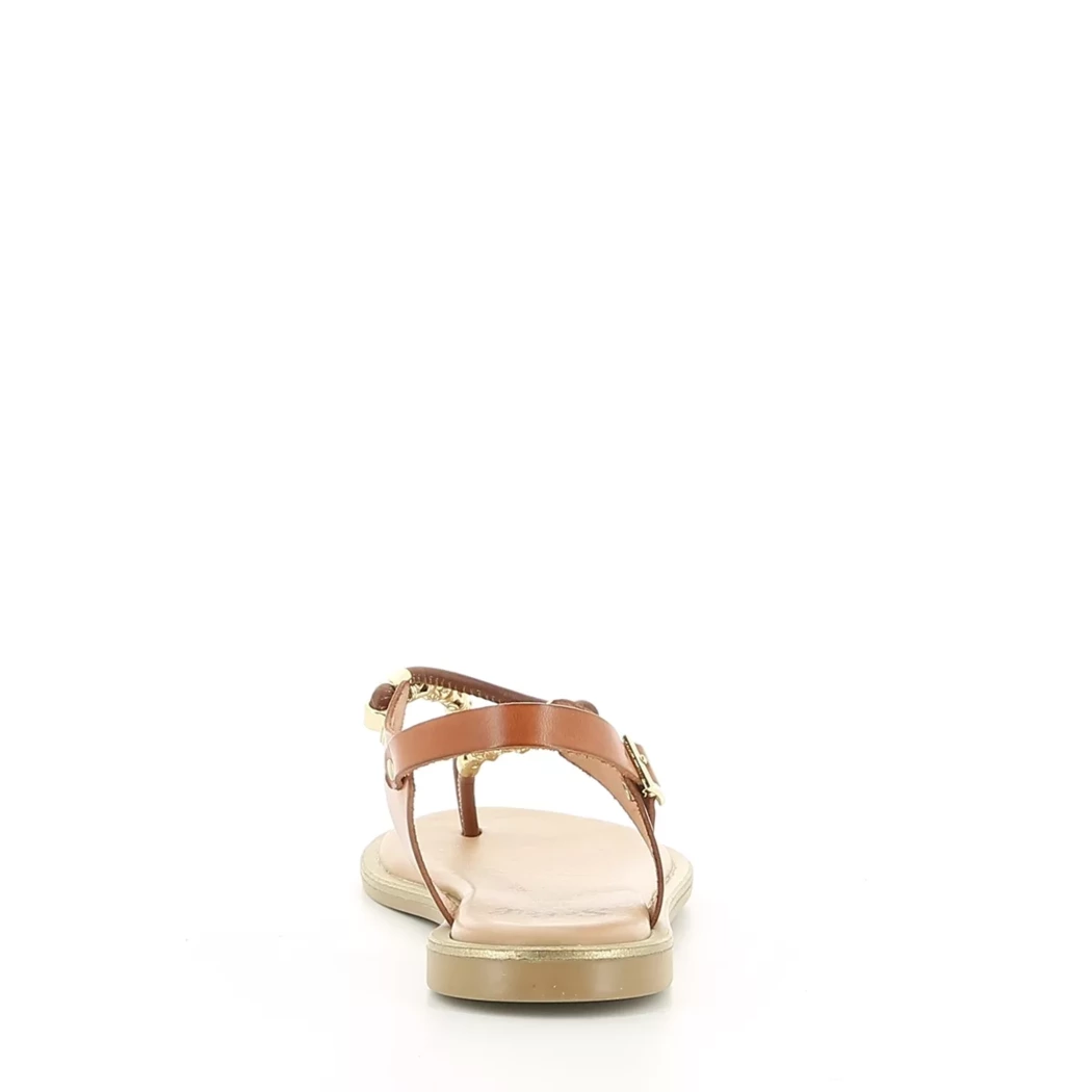 Image (3) de la chaussures Soleil - Sandales et Nu-Pieds Cuir naturel / Cognac en Cuir