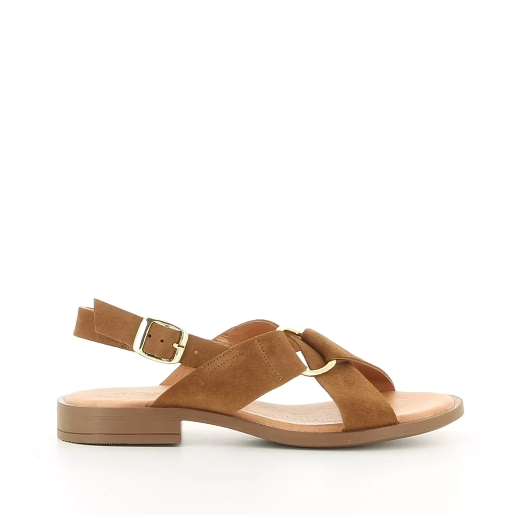 Image (2) de la chaussures Miss Boho - Sandales et Nu-Pieds Cuir naturel / Cognac en Cuir nubuck