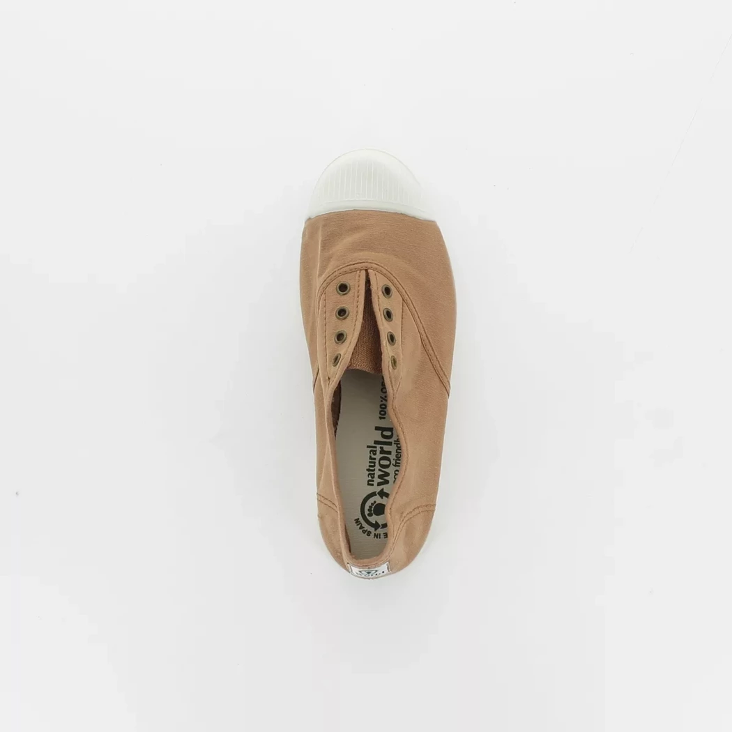 Image (6) de la chaussures Natural World - Baskets Taupe en Textile