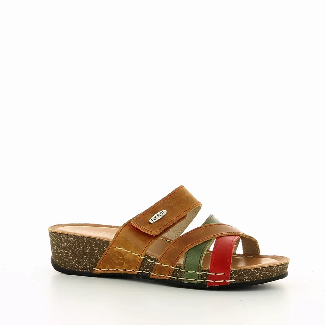 Image (1) de la chaussures Fly Flot - Mules et Sabots Cuir naturel / Cognac en Cuir