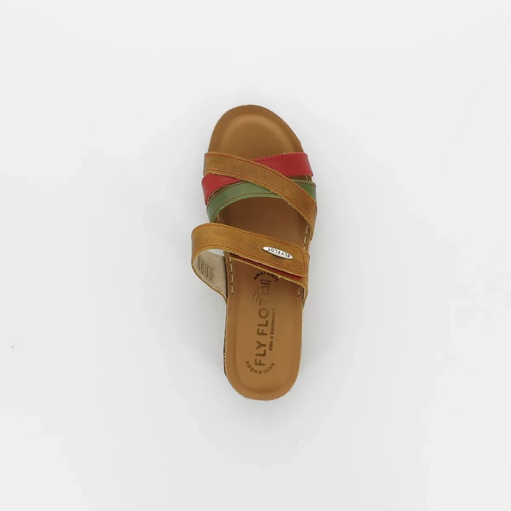 Image (6) de la chaussures Fly Flot - Mules et Sabots Cuir naturel / Cognac en Cuir