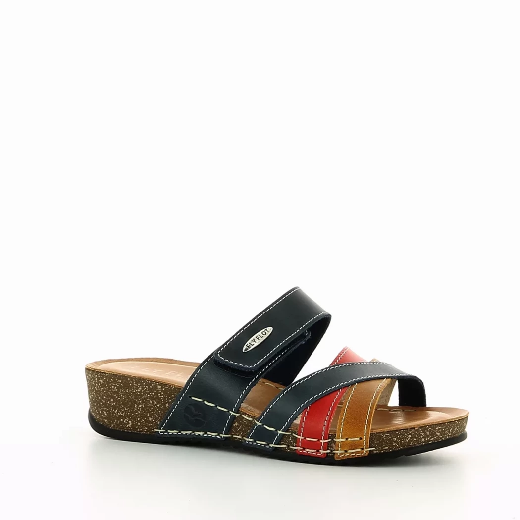 Image (1) de la chaussures Fly Flot - Mules et Sabots Bleu en Cuir