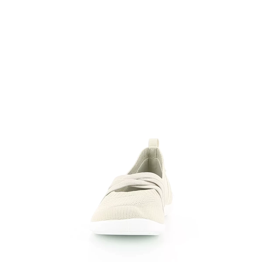 Image (5) de la chaussures Tom Tailor - Ballerines Beige en Textile