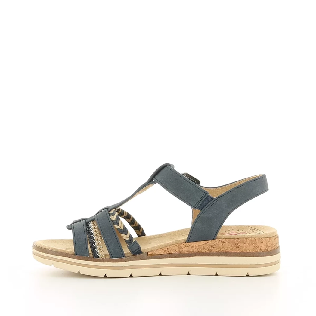 Image (4) de la chaussures Relife - Sandales et Nu-Pieds Bleu en Cuir synthétique